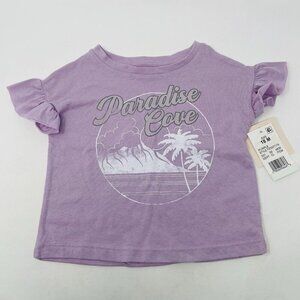 Grayson Mini Toddler Girls Size 18 Months Paradise Cove Ruffle Top Purple 1562